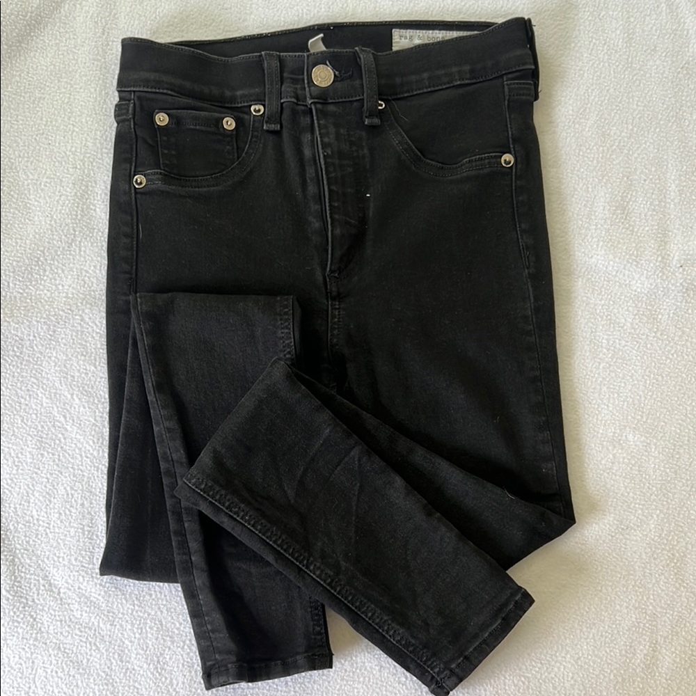 rag & bone Classic Black Skinny Jeans